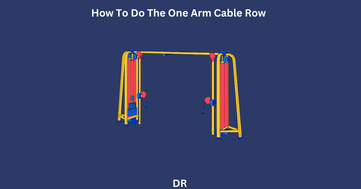 one arm cable row